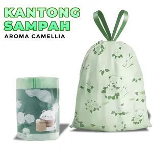 Kantong Plastik Sampah Aroma Camellia Plastik Sampah Gulung Dengan Tali-LD-8