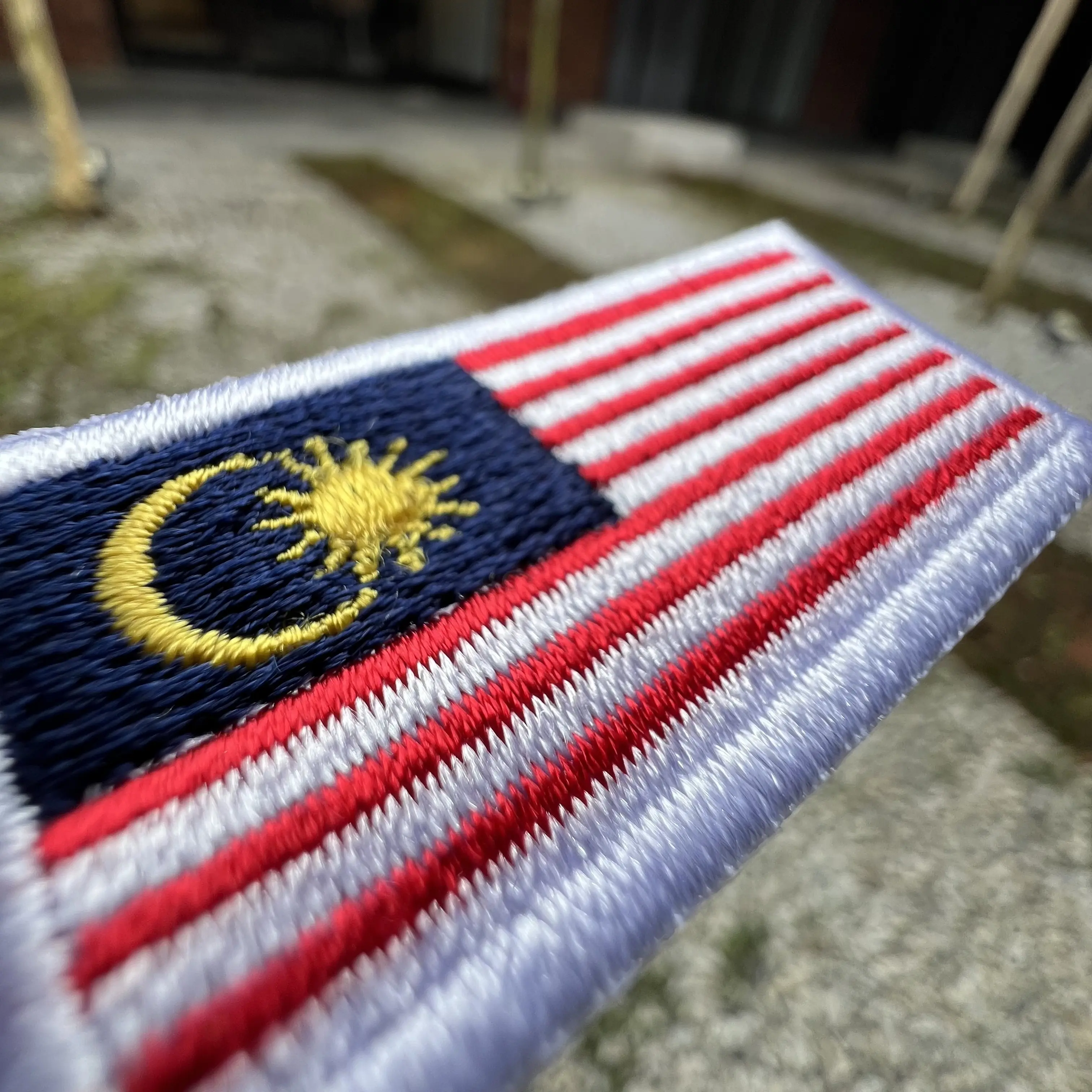 Jalur Gemilang Sulaman Berkomputer Siap Gam Iron On 2.5cm x 5cm - Fabrics, Soft