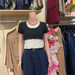 Crop Top Import Wanita - Baju