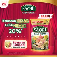 Gambar SAORI Saus Oriental Tiram Pouch 500ML (1pcs) - Dengan Ekstra Tiram Asli Berkualitas - Rasa Gurih Manis Asin Yang Seimbang dari Ajinomoto Official Store Kota Depok 4 Tokopedia