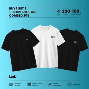 [ BUNDLING BUY 1 GET 3 ] Lief - Spider-Man I Sketch I Zombie | Kaos Unisex Cotton Combed 20s