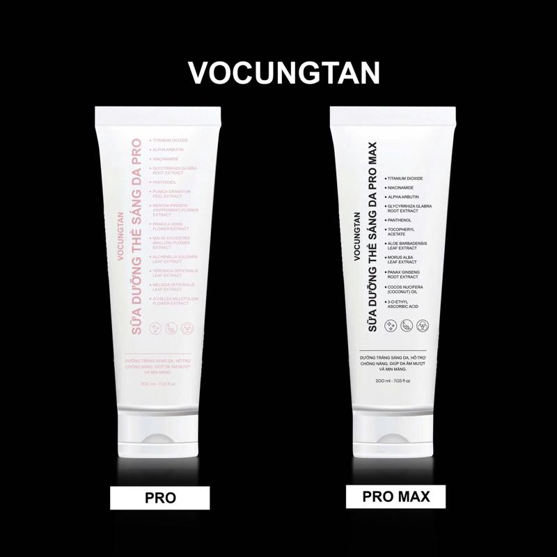 Nam Nữ SỮA DƯỠNG THỂ SÁNG DA VOCUNGTAN 200g - dùng Ngày Đêm Hệ Chất Dưỡng Sáng Trắng Da Hỗ Trợ Chống Nắng Tự Nhiên. CHẤT KEM BODY