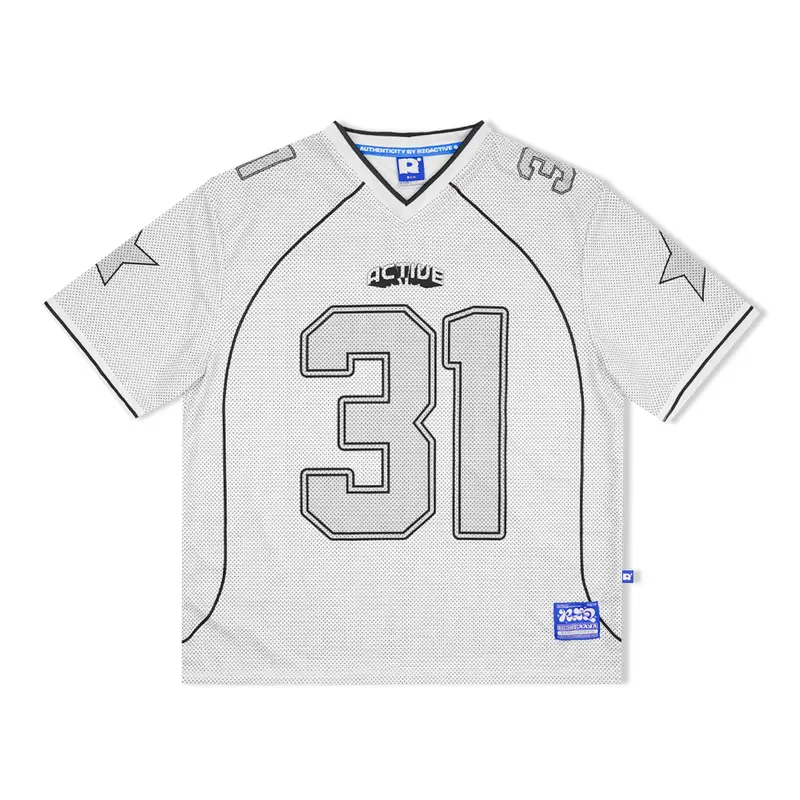 RZQ / 31 / NUMBER SERIES / Streetwear / Jersey / Oversize / Boxy Fit / Retro / Vintage / Music / Musik / Rugby / y2k / Bloke Core / Korea / nfl / Band / Hockey 1