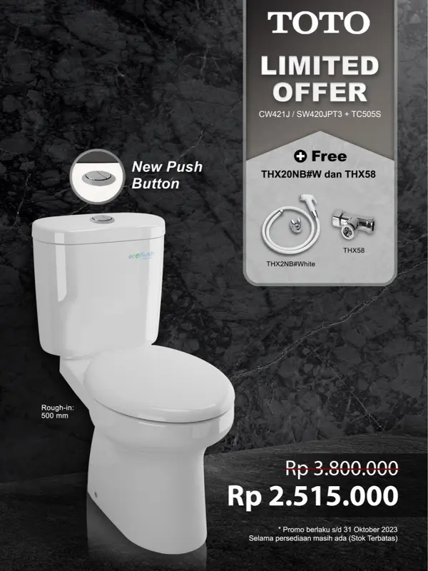 Paket closet TOTO CW421 new button 0