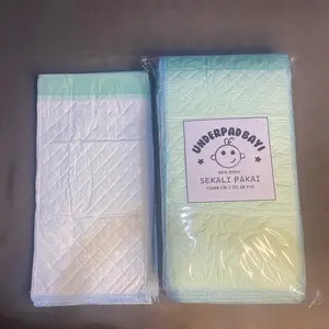 Underpad Alas Popok Bayi isi 50 dan 100 lembar Termurah Sekali Pakai Ukuran jumbo dengan Gel