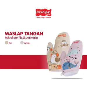 Dialogue Baby Waslap Tangan Mikrofiber PR SB Animalia - DGW1230