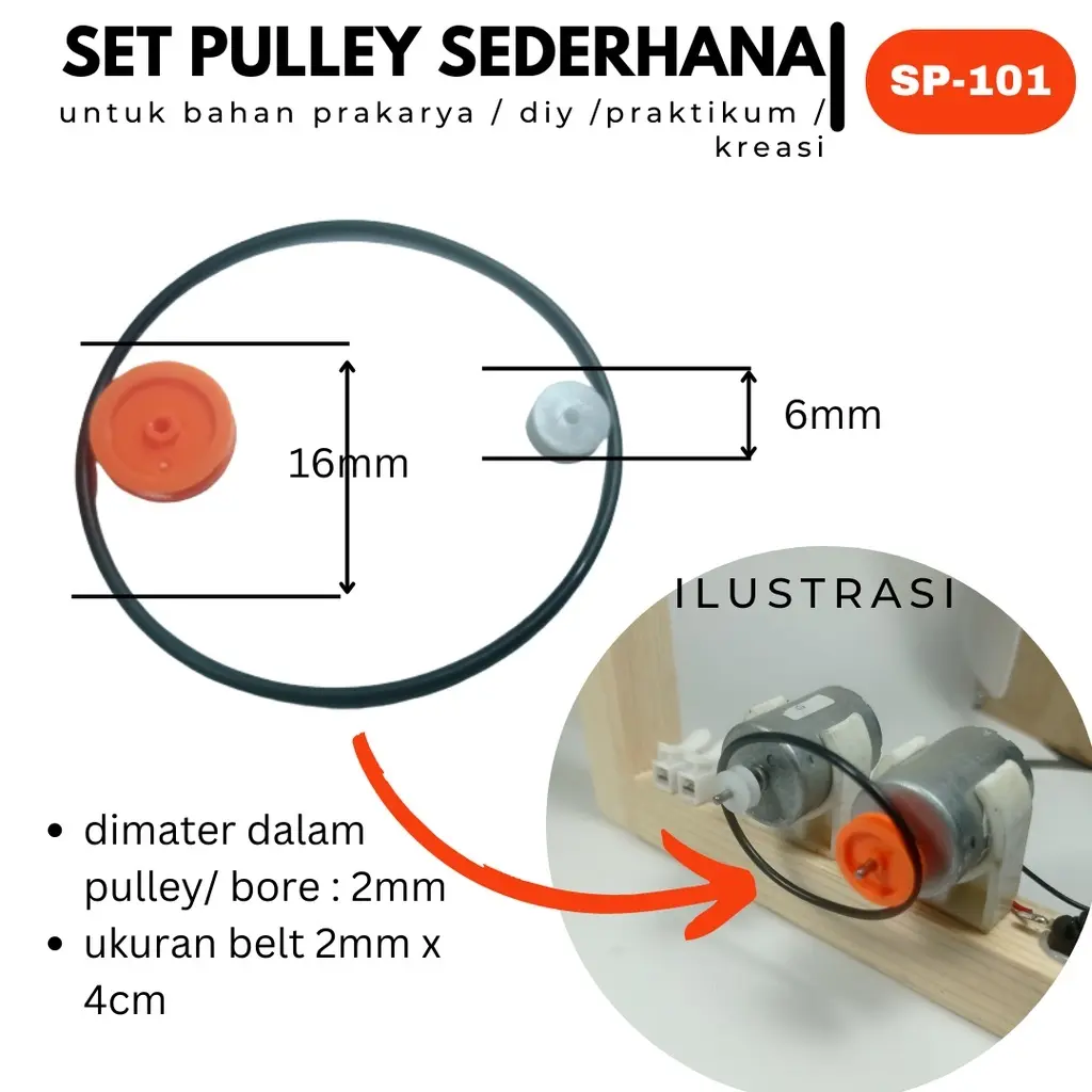 NEW Pulley pengerak dinamo motor dc / Pulley genarator mini / pulley mobil rc / pulley diy / pule pulle pulai