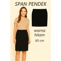 Gambar Rok Sepan pendek 55 / 60 cm hitam kantor kerja kuliah size S M L XL XXL dari Moro seneng bratang Kota Surabaya 2 Tokopedia