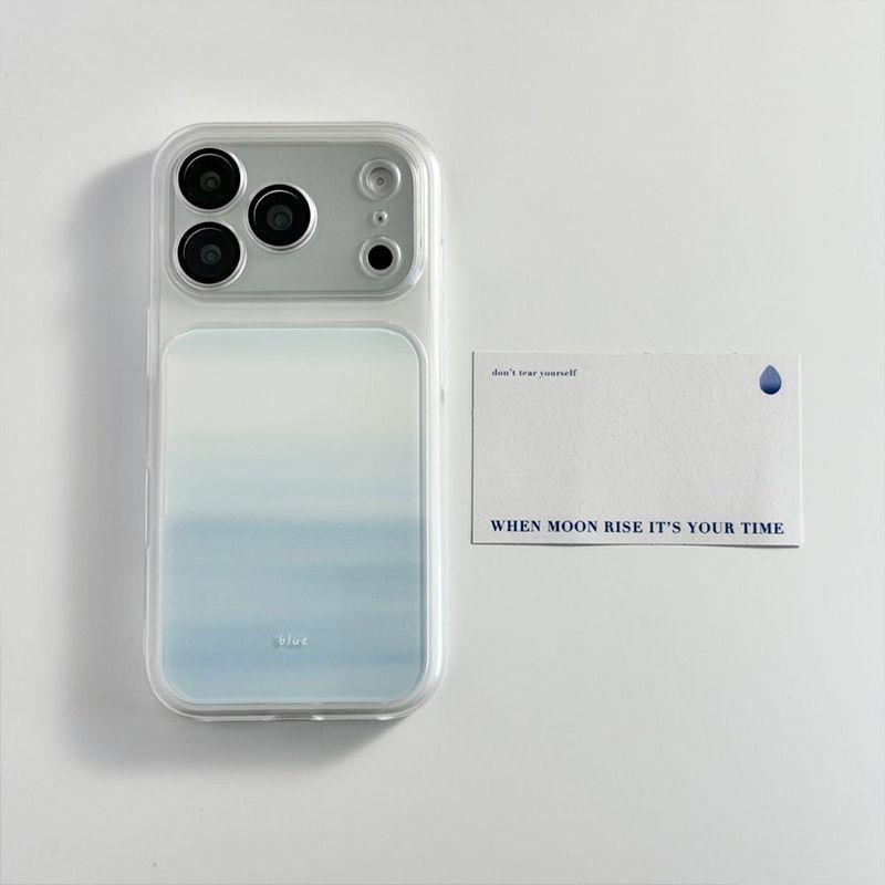 Sky Sea nối màu xanh 88 cho iPhone 17 / 16ProMax vỏ điện thoại di động 15Pro / 14 / 13 chống mài mòn 12 / 11