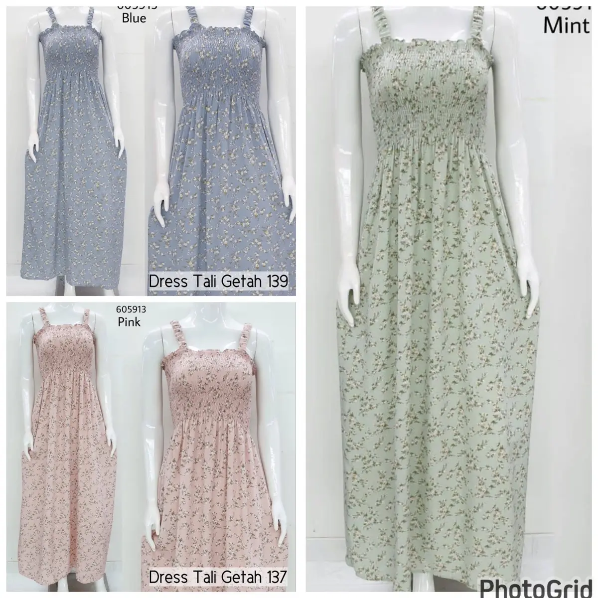 [PROMO] READY  STOCK sleeveless dress DRESS SANTAI dress pregnant Cotton Kain Accessories Getah
