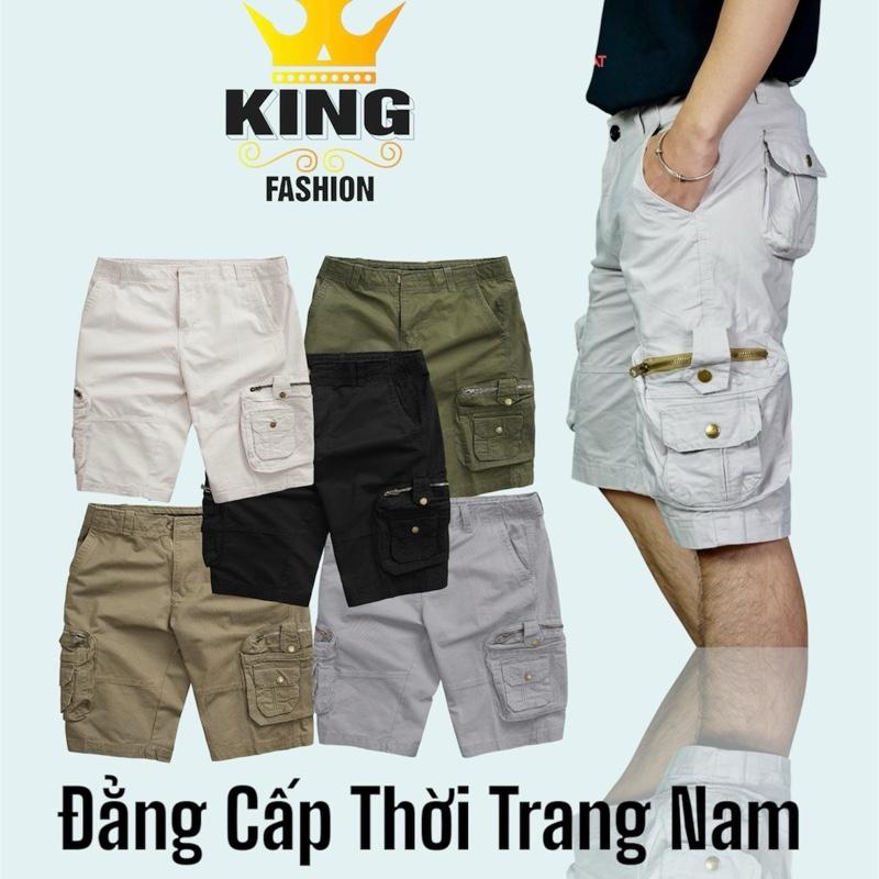 KINGFASHION Quần Kaki Túi Hộp Nam Cao Cấp - Đẳng Cấp Phong Cách Phái Mạnh, Thiết Kế 6 Túi Tiện Lợi, Chất Liệu Kaki Dày Dặn, Dây Kéo Đồng Cao Cấp, Size 29-38, Phù Hợp Mọi Hoàn Cảnh