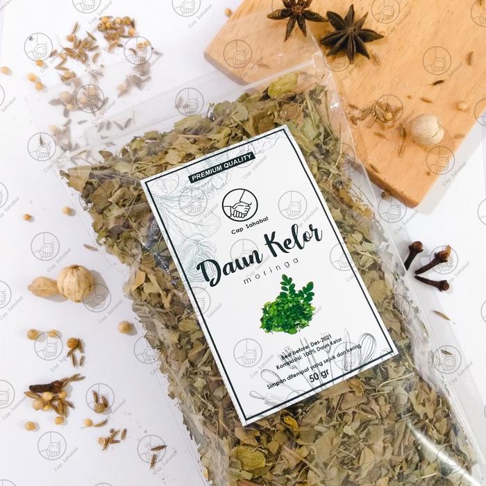 Gambar 50gr Daun Kelor Kering / Dried Moringa - 50gr in Pouch dari Cap Sahabat Rempah Kota Bandung 5 Tokopedia