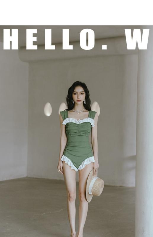 Product Introduction of Swimsuit Female Online Influencer Popular Elegant Young Maiden Sexy Super Fairy Bikini One-Piece Hot Spring Clothing 11