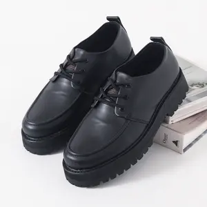 Kenfa - Mole Black Sepatu Formal Pria Wanita Casual Kerja Kantor Pantofel Oxford Doctmart Hitam