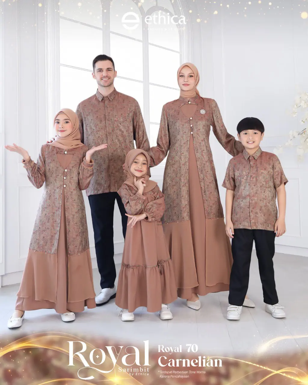 SARIMBIT KELUARGA TERBARU 2025 ETHICA ROYAL 70 CARNELIAN   Lebaran Couple
