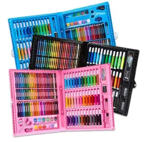 Art Set Isi 150 Pcs Pensil Warna Set Anak Crayon Spidol Warna Komplit Alat Lukis Alat Mewarnai Anak Cat Krayon Putih
