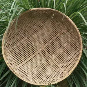 Saringan Ayakan Bambu Ukuran Besar dan Desain Rapi untuk Kegunaan Dapur dan Rumah Tangga