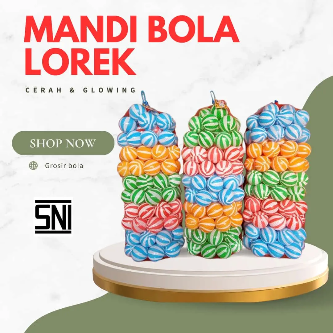 Mainan Anak Mandi Bola Lorek 100 Pcs SNI Best Seller Mandi bola playground - Toys, Bayi