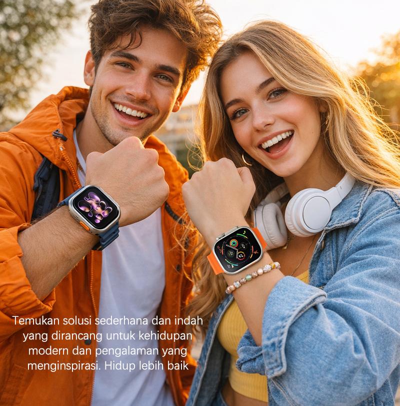 Trend Outdoor Lebaran 2026 MARQ T900 ULTRA Smartwatch Original Tali Jam Laut Warna Lengkap Monitor Kesehatan 24 Jam Panggilan Bluetooth Tahan Air