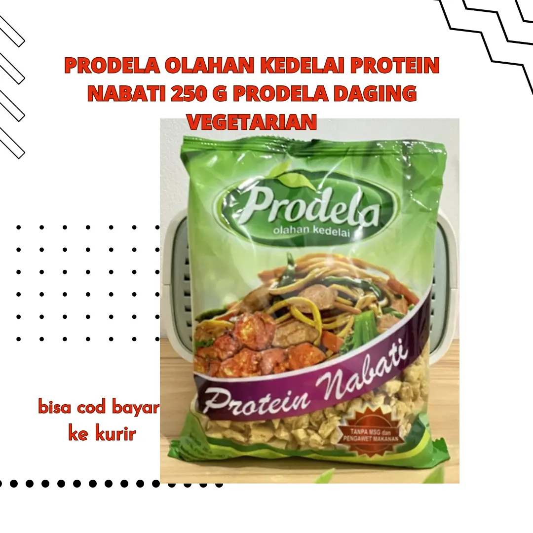 Prodela Olahan Kedelai Protein Nabati 250 G Prodela daging vegetarian