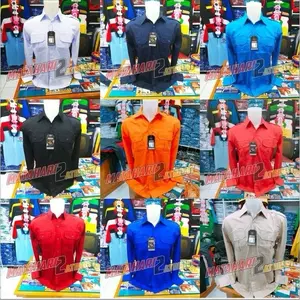 Kemeja polos kemeja pdh kemeja kerja kemeja lapangan Kerah