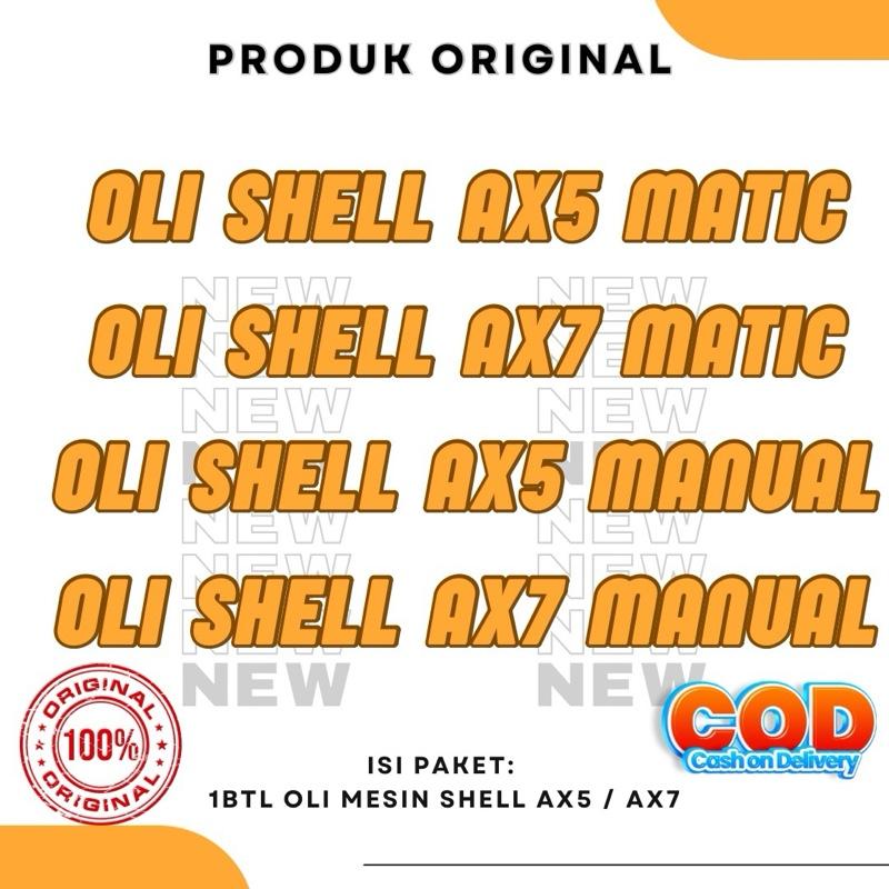 OLI MESIN SHELL ADVANCE AX7 AX5 10W-30 10W-40 MATIC MANUAL SINTETIK 800ML & 1LITER 0