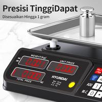 Gambar HYUNDAI Timbangan dapur digital scale eletric timbangan buah jarum 40kg weighing scale electronic - Datar-1 dari hyundai electric Kab. Tangerang 3 Tokopedia