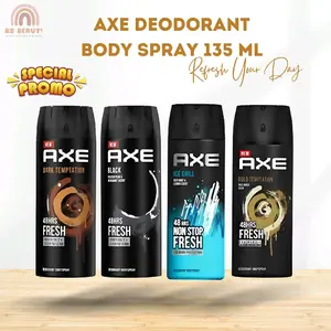 Axe Deodorant Body Spray 135ml Dark Chocolate Ice Chill Black Gold Temptation 48jam Nonstop Fresh Antiperspirant Menghilangkan  Bau Ketiak Badan