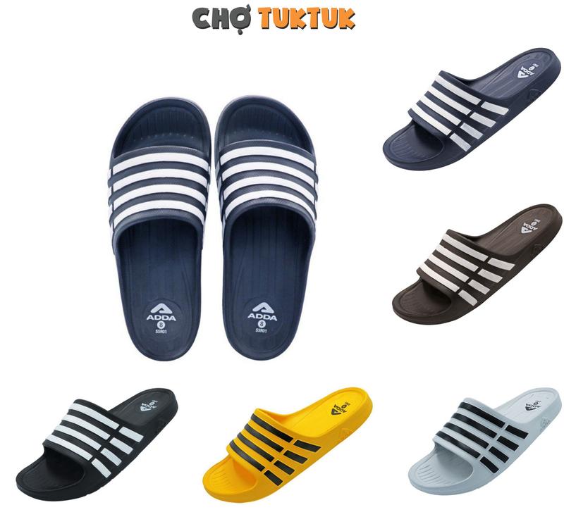 Dép nam thái lan quai ngang chất cao su êm nhẹ chống trơn ADDA 55R01