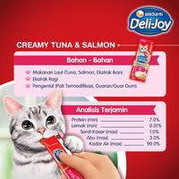 Gambar Deli-Joy Snack Kucing Basah 14g 2P - Creamy Rasa Tuna & Salmon dari Unicharm Official Store Kab. Tangerang 3 Tokopedia