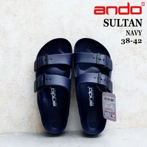 Sandal pria ANDO - size 38-42 - SULTAN / RADJA / TOP - sandal pria slide / selop - sandal ANDO