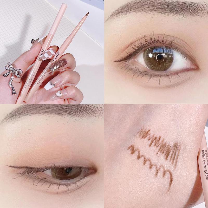 Product Introduction of 5 Colors Matte Eyeliner Gel Pen/ Waterproof Lasting Eyeliner Red Smooth Women Black Eyes K9J4 25