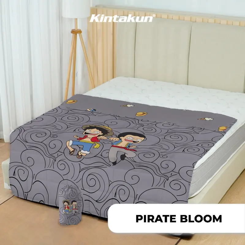 Kintakun One Piece Tahilalats Selimut Travel 150 x 200 cm Selimut Karakter Pirate Bloom Dream Island Blue Horizons 0