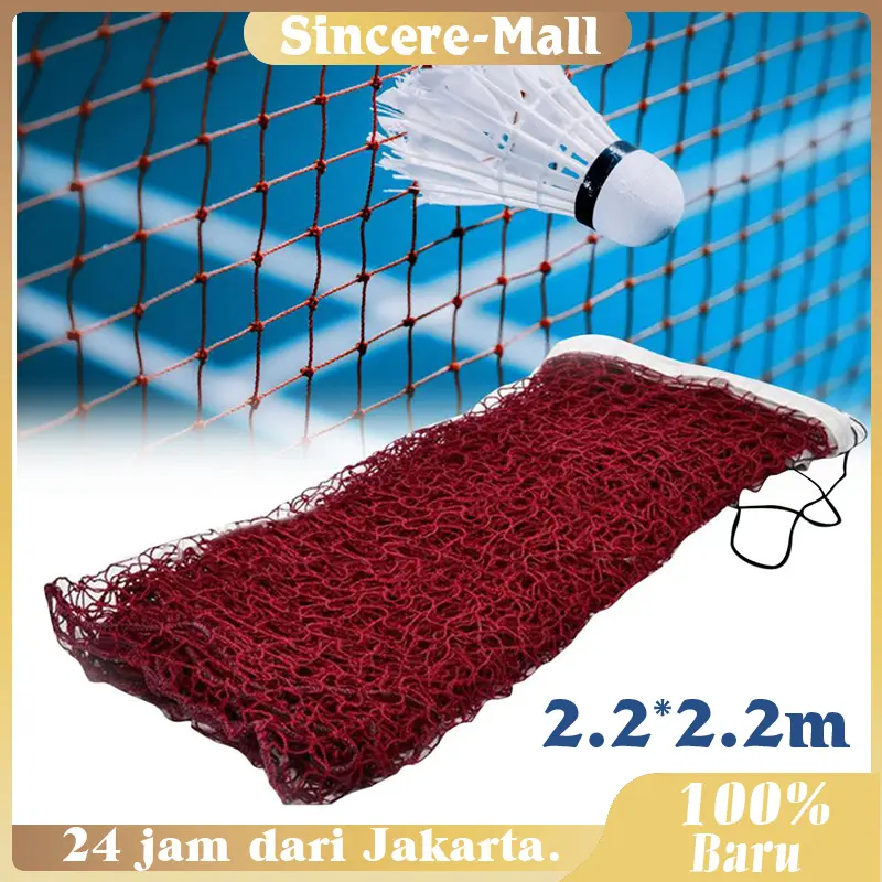 6x0.76M Net Badminton Portable Aksesoris Badminton Bahan Berkualitas Tinggi
