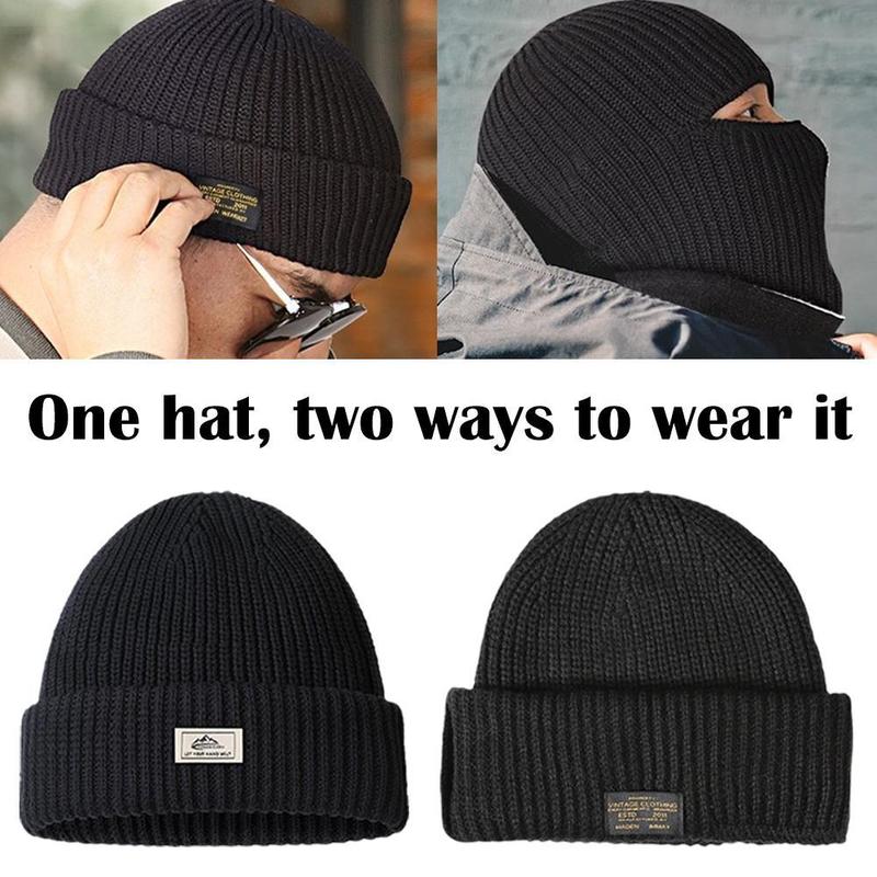 Product Introduction of Single Hole Ski Hat,Winter Warm Knitted Hat,Full Cover Face Mask Hat Bonnets,Face Neck Cover N1A4 22