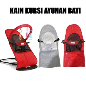 Kursi Ayunan Bayi Merah & Abu-abu Nyaman untuk Bayi Anda dengan Desain Ergonomis dan Bahan Lembut