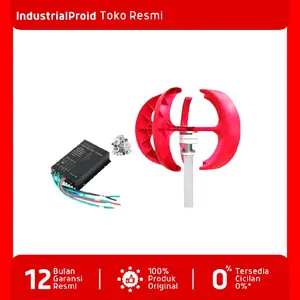 Wind turbine 400W 24V Red Lantern With Controller pembangkit listrik