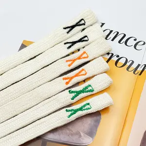 PRODUK TERBARU! 1pcs Sports Pants Rope Belt Cord Sweatpants Drawstring Strap Hoodies Accessories Embroid Hollow Flat Rope DIY Accessories TJ8628