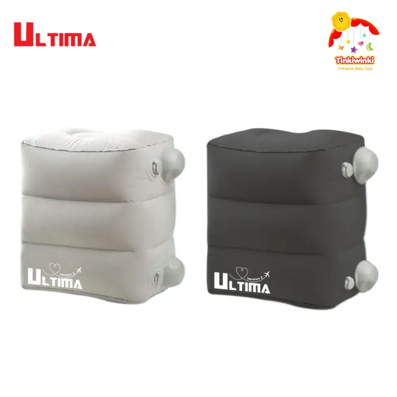 ULTIMA Flight Buddy Inflateable Foot Rest Mirip Plane Pal Jet Kid Blue Abu 8