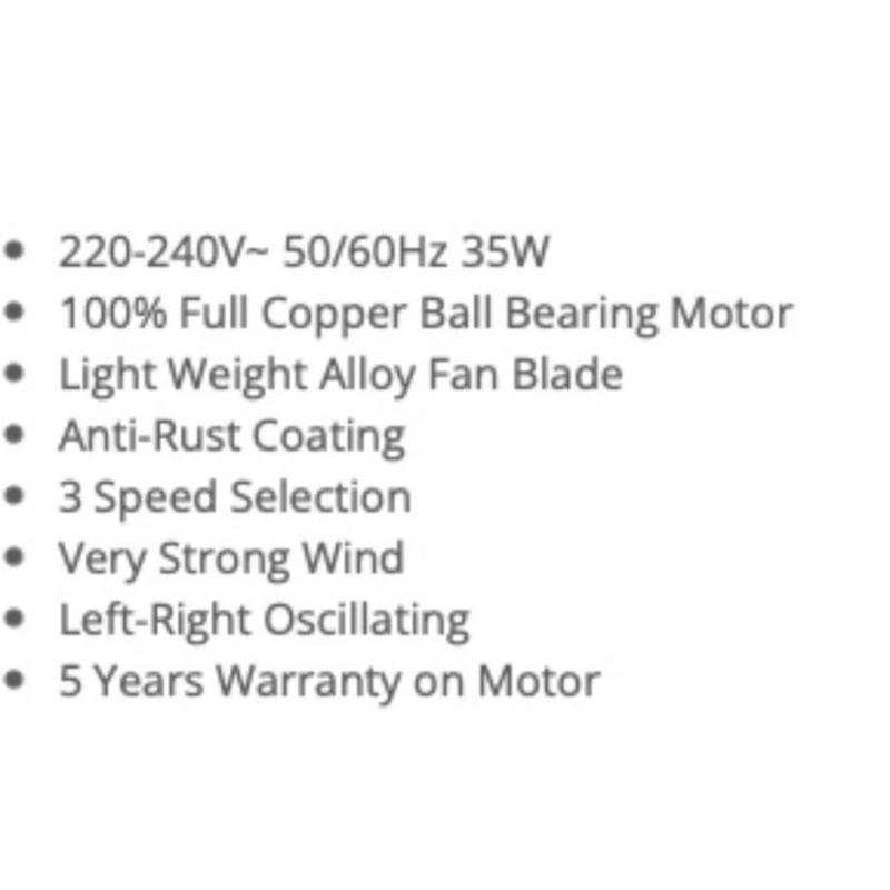 SONA 10 Inch Power Oscillator Fan SOF6050 | SOF 6050 (5 Years Motor Warranty) 2