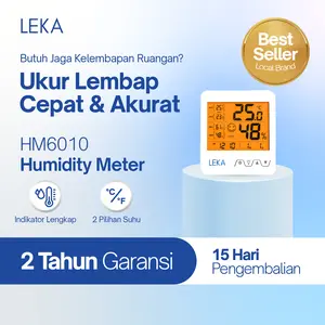 LEKA - HM6010 Humidity Meter - Hygrometer Thermometer - Pengukur Suhu dan Kelembaban Ruangan