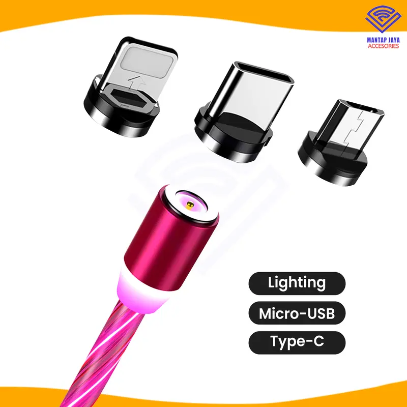 [COD] KABEL CHARGER LED MAGNET 3IN1 KABEL LAMPU MAGNET 3IN1 3