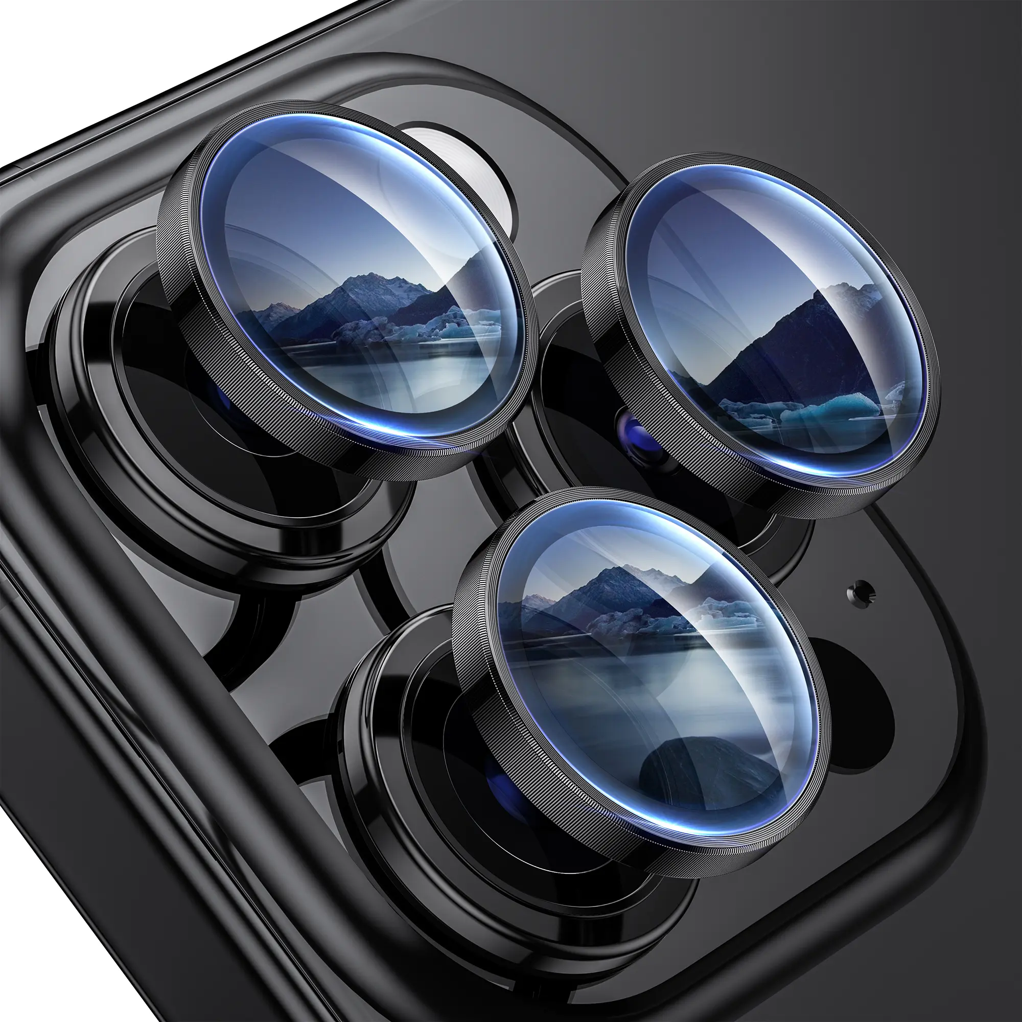 WSKEN for iphone 15 Pro Max/15 Pro /14 Pro Max/14 Pro Camera Lens Protector,[Night Shooting Mode] HD Tempered Metal Glass Camera Screen Protector Cover Film Accessories, black-4PCS [local delivery] Cases