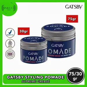 Gatsby Styling Pomade Slicked Back Oil Base 75gr/30gr - Supreme Grease