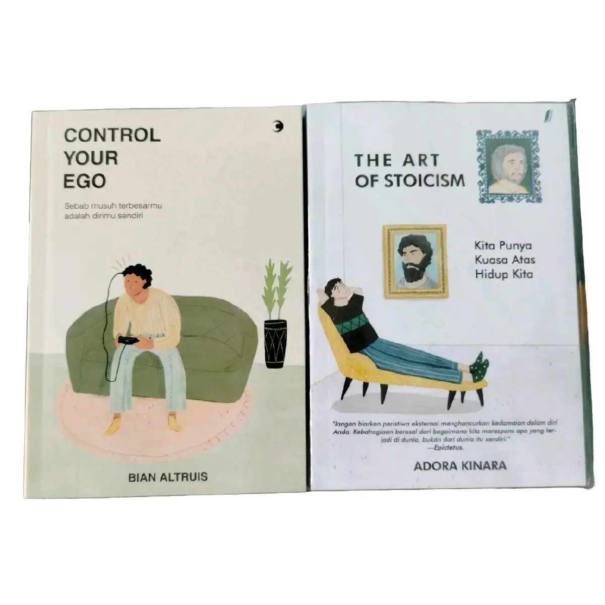 paket 2 buku best seller : THE ART STOICISM & CONTROL YOUR EGO novel perjodohan