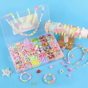 Manik Manik Gelang Set Kotak Dan Tali Bikin Gelang Sendiri DIY Gelang DIY Manik Manik Set Meronce