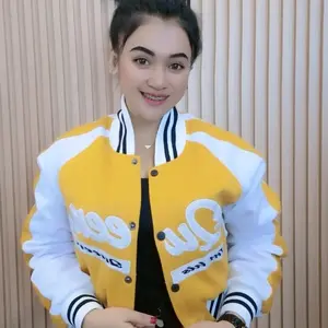 Opz Pelangi Queen jaket crop wanita bahan fleece cotton bordir queen