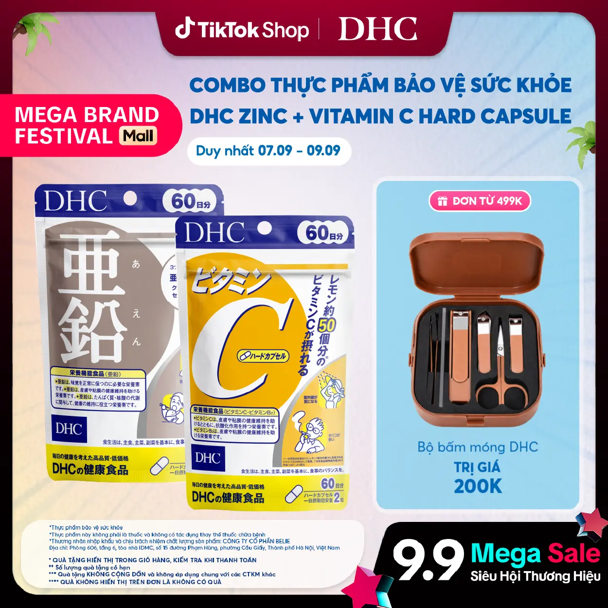 [ĐQ] Combo Viên uống DHC Vitamin C & Kẽm (20ngày ;60 ngày & 120 ngày) - Thực phẩm bảo vệ sức khoẻ DHC Vitamin C & Zinc