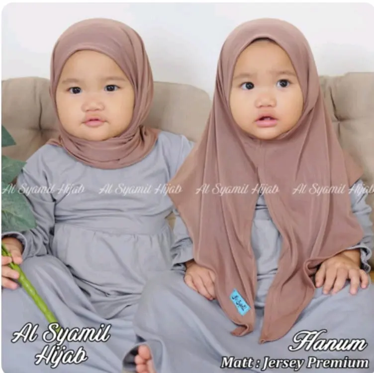 HIJAB ANAK SEGITIGA INSTAN JERSEY //HIJAB BERGO ANAK INSTAN BAHAN JERSEY 0
