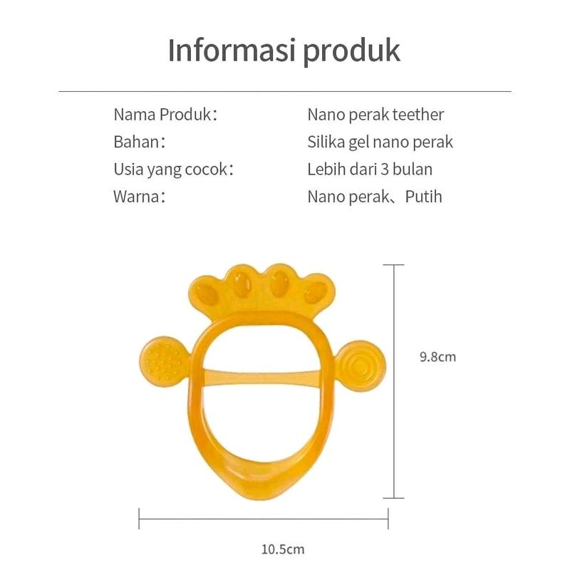 Paket Hemat 3in1 Teether + Box Teether Gigitan Bayi Bahan Silikon Teether Model Gelang Buah Mainan Bayi BPA Free 6